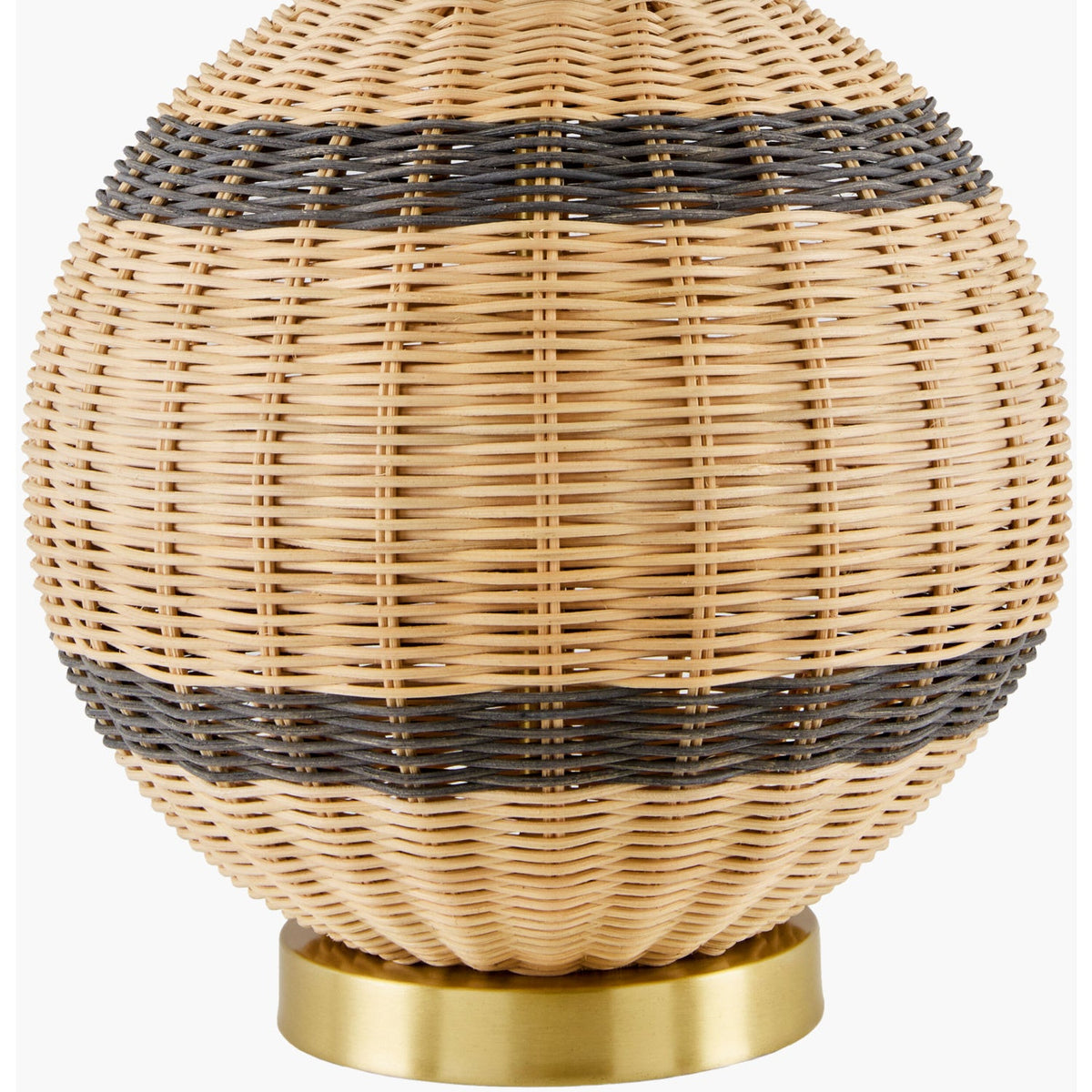 Modern European furniture - Round Rattan Base Table Lamp - www.oroa.com