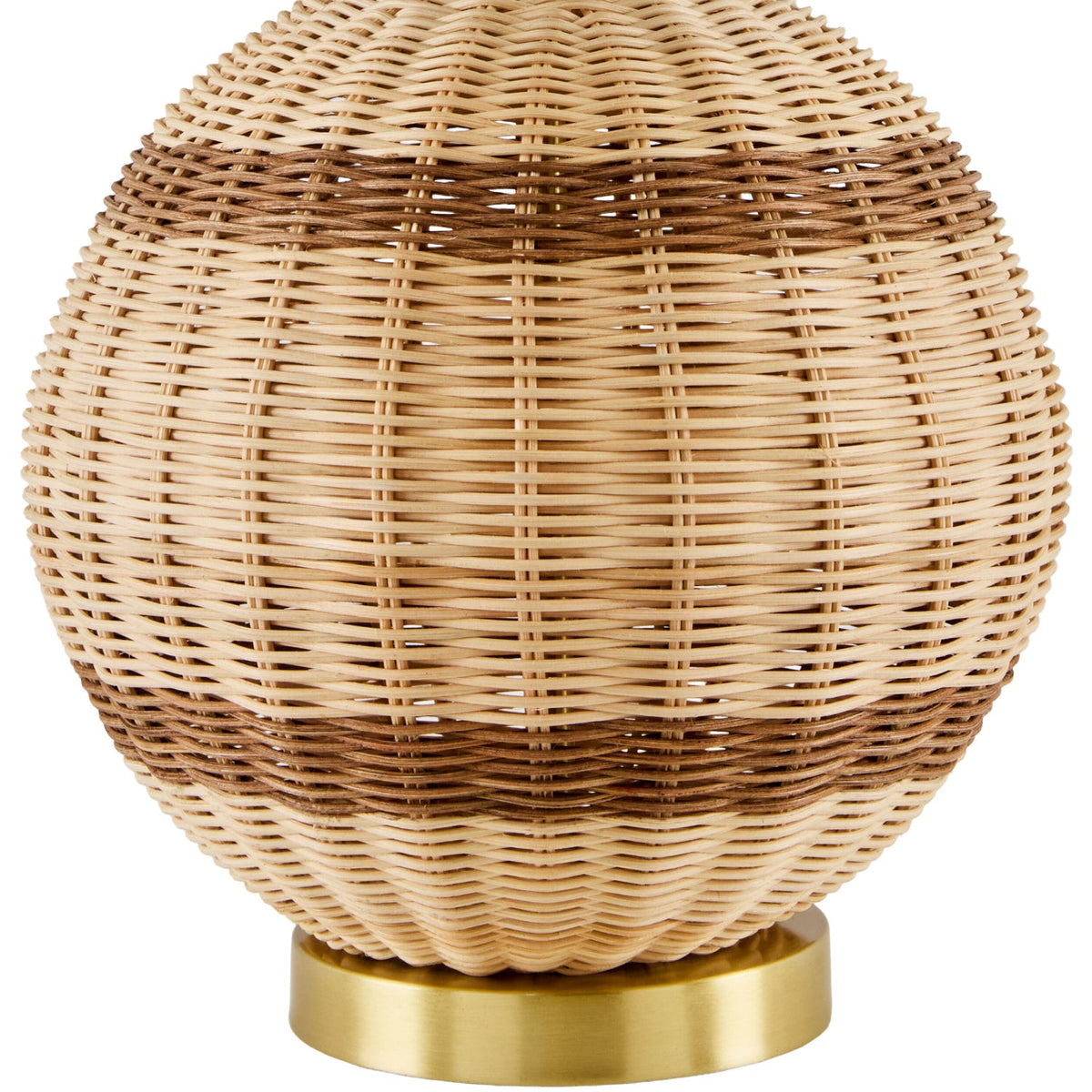 Modern European furniture - Round Rattan Base Table Lamp - www.oroa.com
