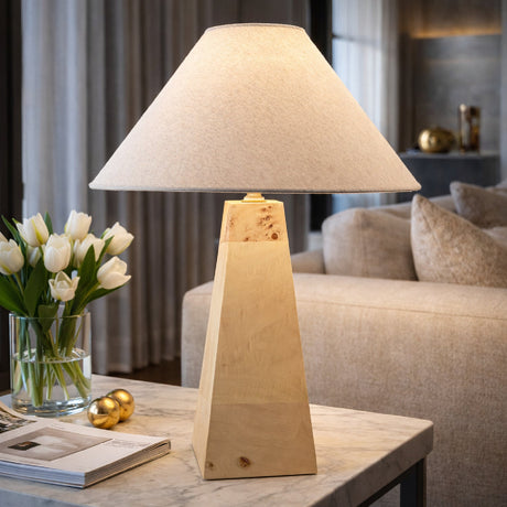 Modern European furniture - Rubberwood Base Accent Table Lamp - www.oroa.com