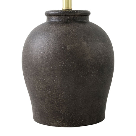Modern European furniture - Brown Pleated Linen Table Lamp - www.oroa.com