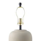 Modern European furniture - Ceramic Beige Linen Table Lamp - www.oroa.com