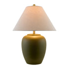 Modern European furniture - Ceramic Beige Linen Table Lamp - www.oroa.com