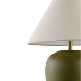 Modern European furniture - Ceramic Beige Linen Table Lamp - www.oroa.com