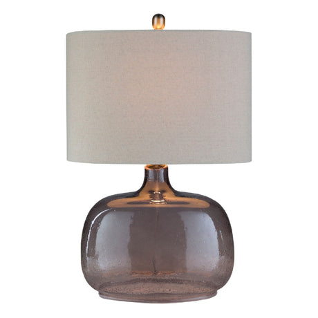 Modern European furniture - Gray Clear Glass Table Lamp - www.oroa.com
