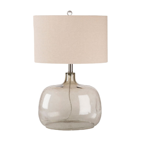 Modern European furniture - Gray Clear Glass Table Lamp - www.oroa.com