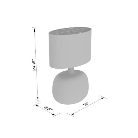 Modern European furniture - Gray Clear Glass Table Lamp - www.oroa.com