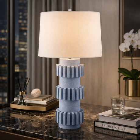 Modern European furniture - Modern Carved Accent Table Lamp - www.oroa.com