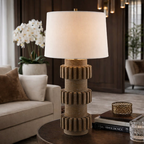 Modern European furniture - Modern Carved Accent Table Lamp - www.oroa.com