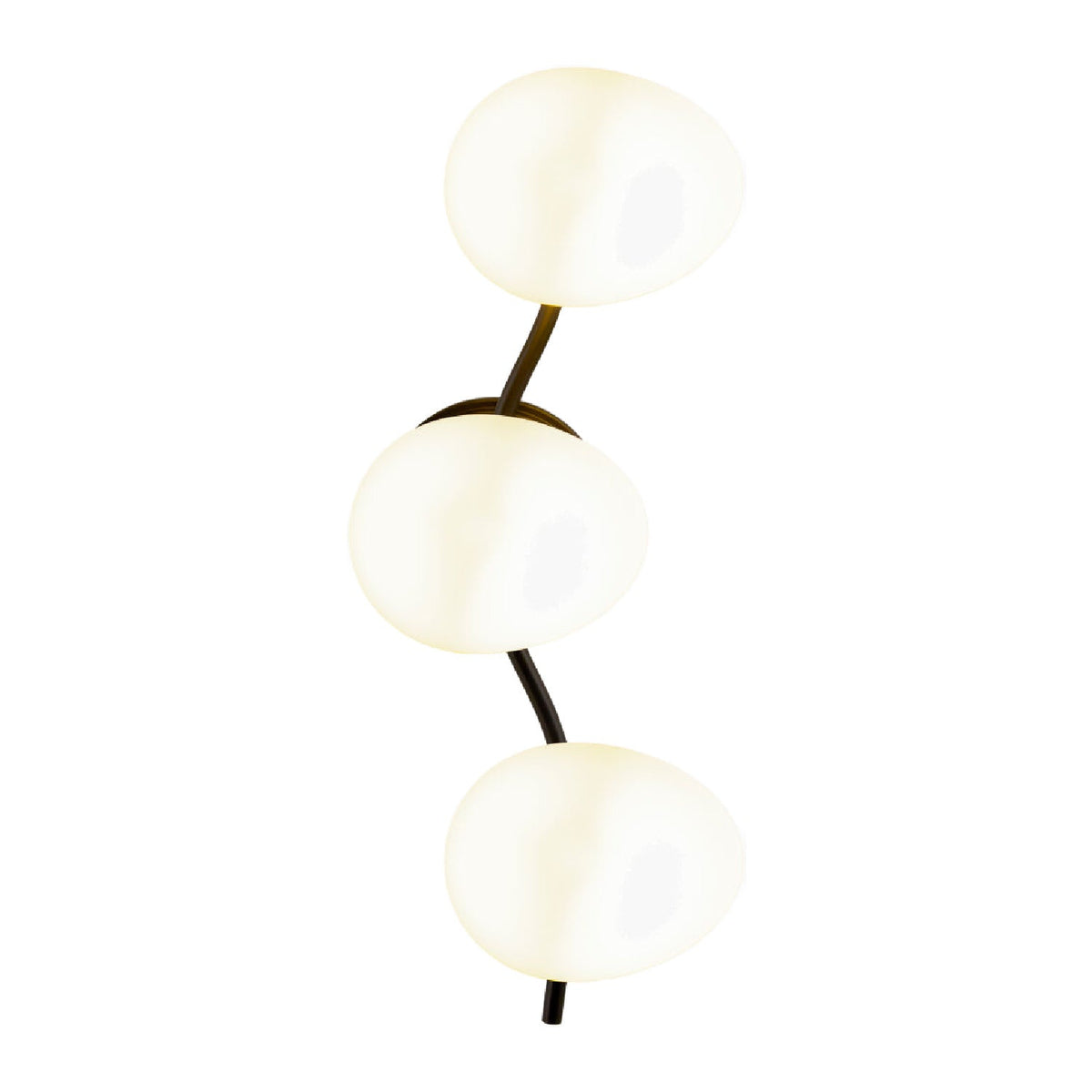 Modern European furniture - 3-Light White Glass Wall Lamp - www.oroa.com
