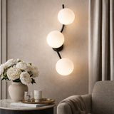 Modern European furniture - 3-Light White Glass Wall Lamp - www.oroa.com