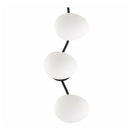 Modern European furniture - 3-Light White Glass Wall Lamp - www.oroa.com
