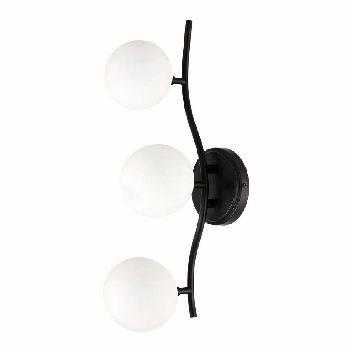 Modern European furniture - 3-Light White Glass Wall Lamp - www.oroa.com