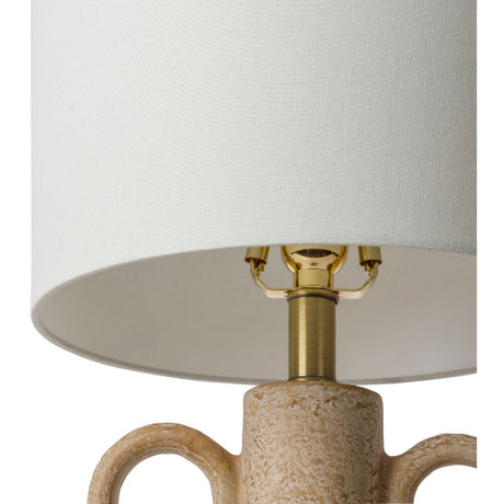 Modern European furniture - Beige Ceramic Accent Table Lamp - www.oroa.com