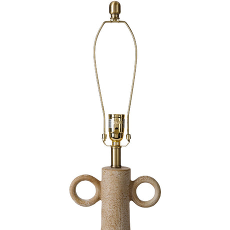 Modern European furniture - Beige Ceramic Accent Table Lamp - www.oroa.com