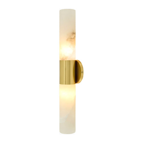 Modern European furniture - White Stone Tube Wall Lamp - www.oroa.com