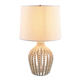 Modern European furniture - Wooden Beads Accent Table Lamp - www.oroa.com