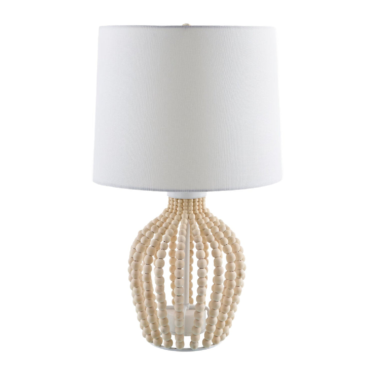 Modern European furniture - Wooden Beads Accent Table Lamp - www.oroa.com