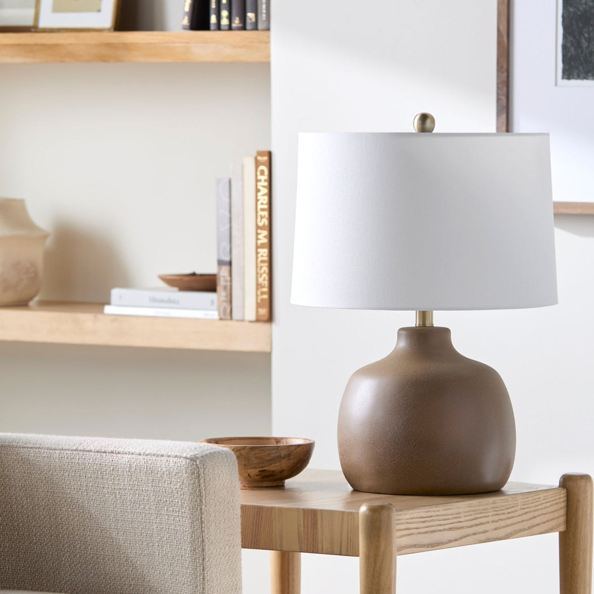 Modern European furniture - Hand-painted Base Accent Table Lamp - www.oroa.com