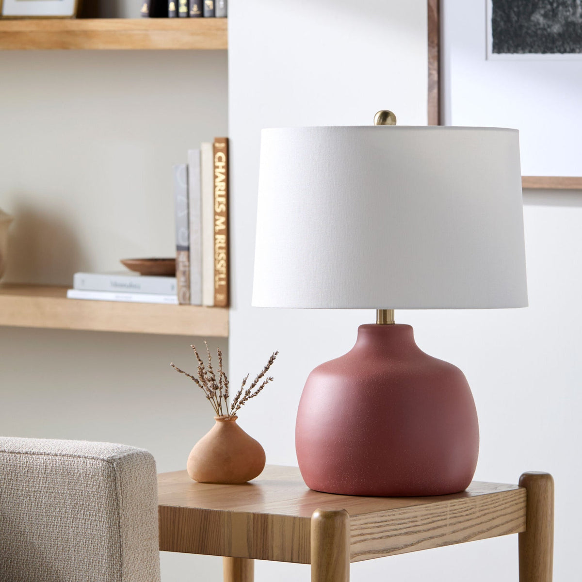Modern European furniture - Hand-painted Base Accent Table Lamp - www.oroa.com