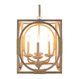 Modern European furniture - Whitewashed Wooden 4-Light Chandelier - www.oroa.com