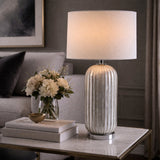Modern European furniture - White Shell Accent Table Lamp - www.oroa.com