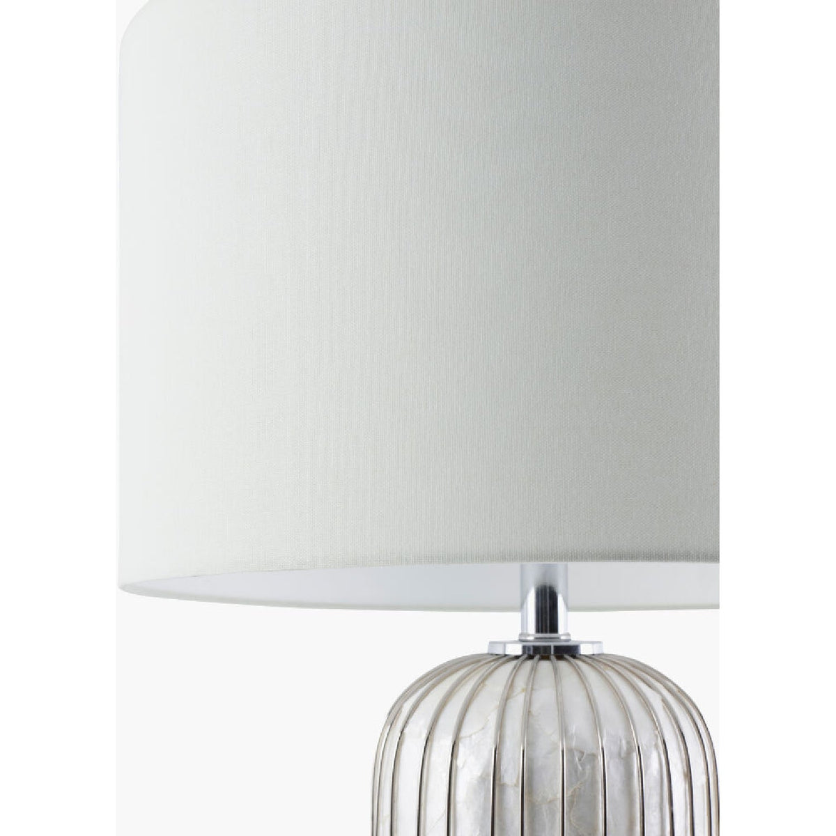 Modern European furniture - White Shell Accent Table Lamp - www.oroa.com