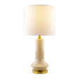 Modern European furniture - Distressed Cream Ceramic Table Lamp - www.oroa.com