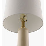 Modern European furniture - Distressed Cream Ceramic Table Lamp - www.oroa.com