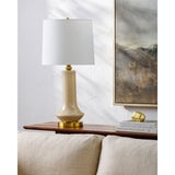 Modern European furniture - Distressed Cream Ceramic Table Lamp - www.oroa.com