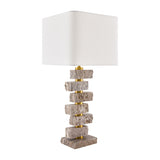 Modern European furniture - Organic Marble Stacked Table Lamp - www.oroa.com