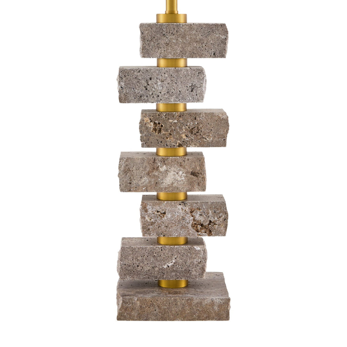Modern European furniture - Organic Marble Stacked Table Lamp - www.oroa.com