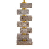 Modern European furniture - Organic Marble Stacked Table Lamp - www.oroa.com