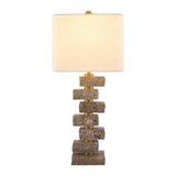 Modern European furniture - Organic Marble Stacked Table Lamp - www.oroa.com