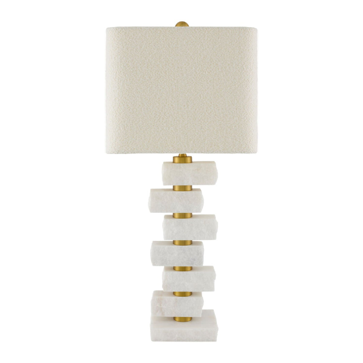 Modern European furniture - Organic Marble Stacked Table Lamp - www.oroa.com