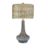 Modern European furniture - Braided Natural Seagrass Table Lamp - www.oroa.com