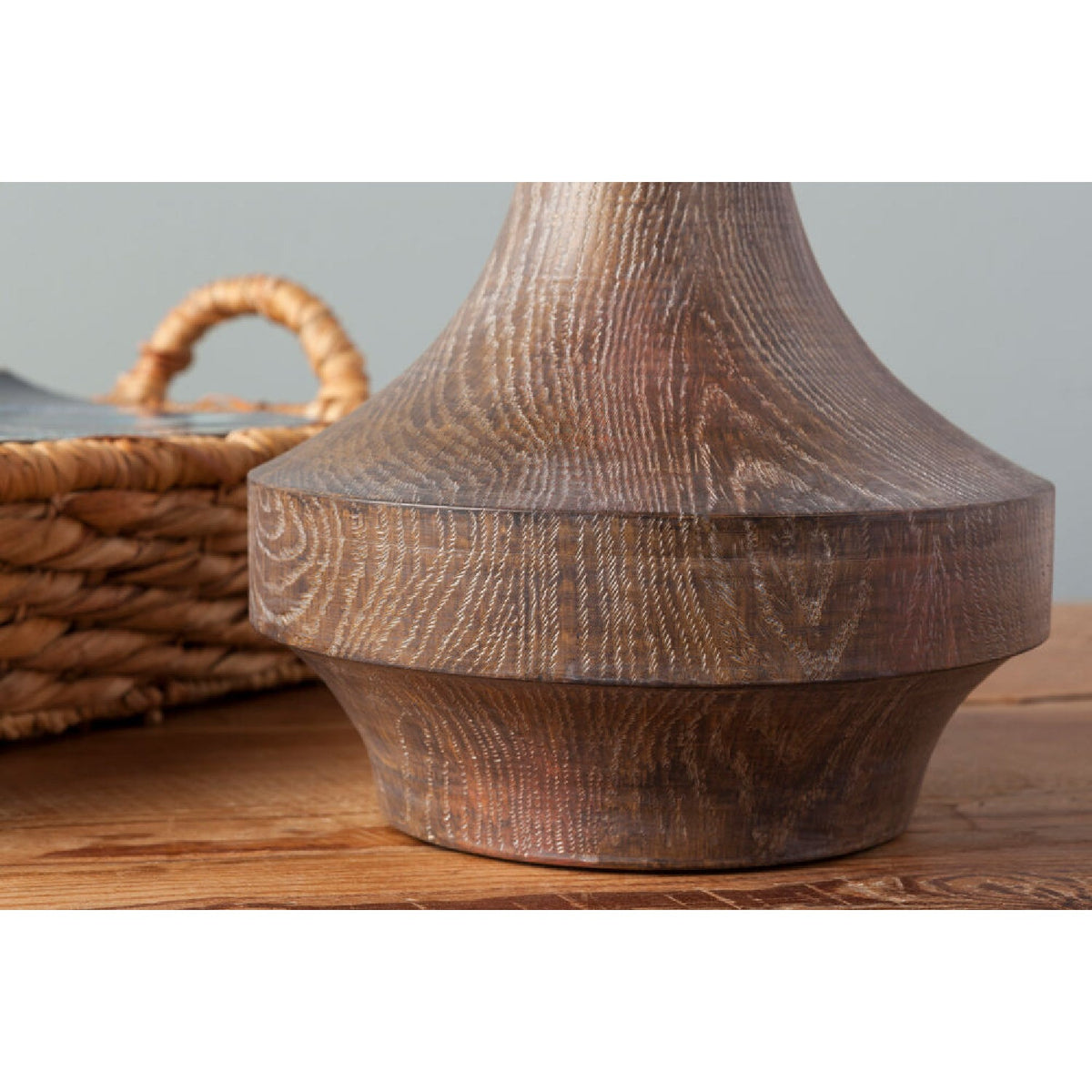 Modern European furniture - Braided Natural Seagrass Table Lamp - www.oroa.com