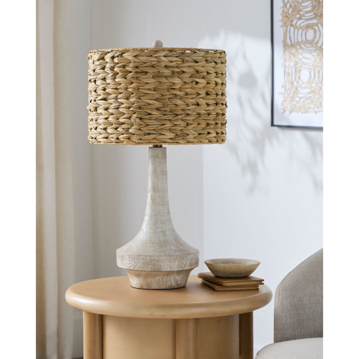 Modern European furniture - Braided Shade Accent Table Lamp - www.oroa.com