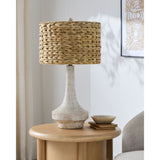 Modern European furniture - Braided Shade Accent Table Lamp - www.oroa.com