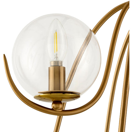 Modern European furniture - Clear Glass Orbs 9-Light Chandelier - www.oroa.com