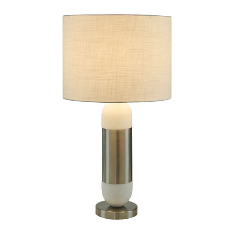 Modern European furniture - Silver Wrapped Marble Table Lamp - www.oroa.com