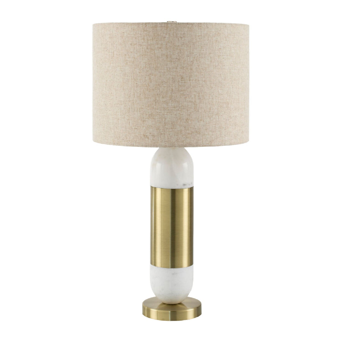 Modern European furniture - Gold Wrapped Marble Table Lamp - www.oroa.com