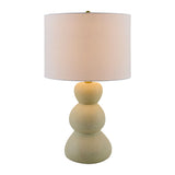 Modern European furniture - White Linen Modern Table Lamp - www.oroa.com