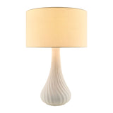 Modern European furniture - White Concrete Linen Table Lamp - www.oroa.com