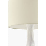 Modern European furniture - White Concrete Linen Table Lamp - www.oroa.com