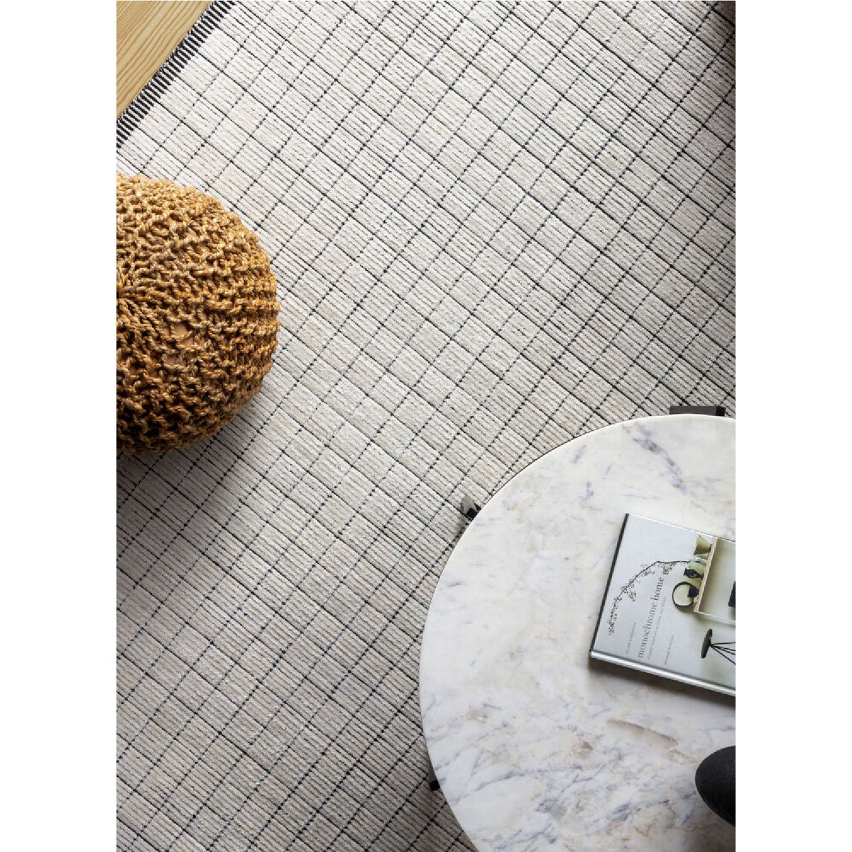 Modern furniture - Hand-Loomed Square Pattern Carpet - www.oroa.com