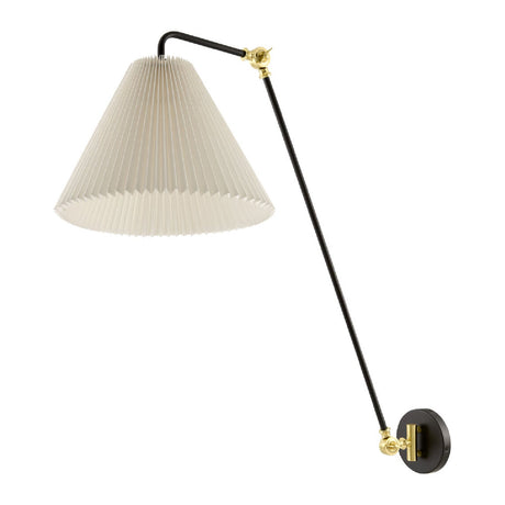 Modern European furniture - White Pleated Shade Wall Lamp - www.oroa.com