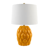 Modern European furniture - Reliefed Ceramic Accent Table Lamp - www.oroa.com