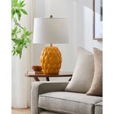 Modern European furniture - Reliefed Ceramic Accent Table Lamp - www.oroa.com