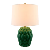 Modern European furniture - Reliefed Ceramic Accent Table Lamp - www.oroa.com