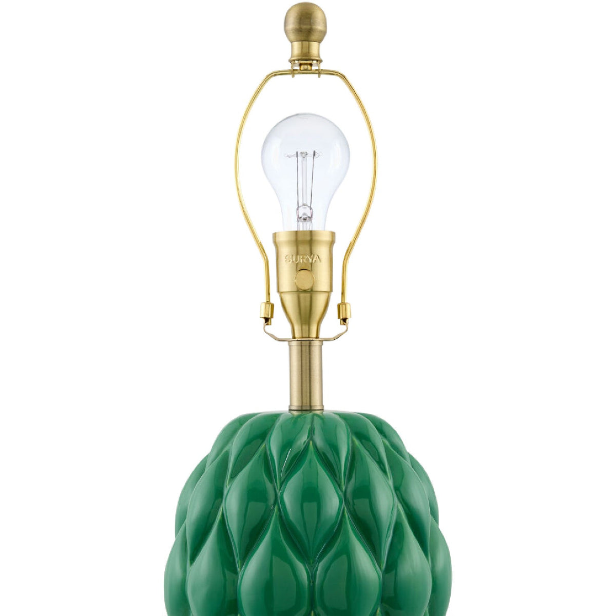 Modern European furniture - Reliefed Ceramic Accent Table Lamp - www.oroa.com